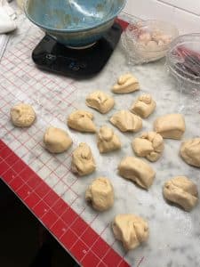 concha dough balls